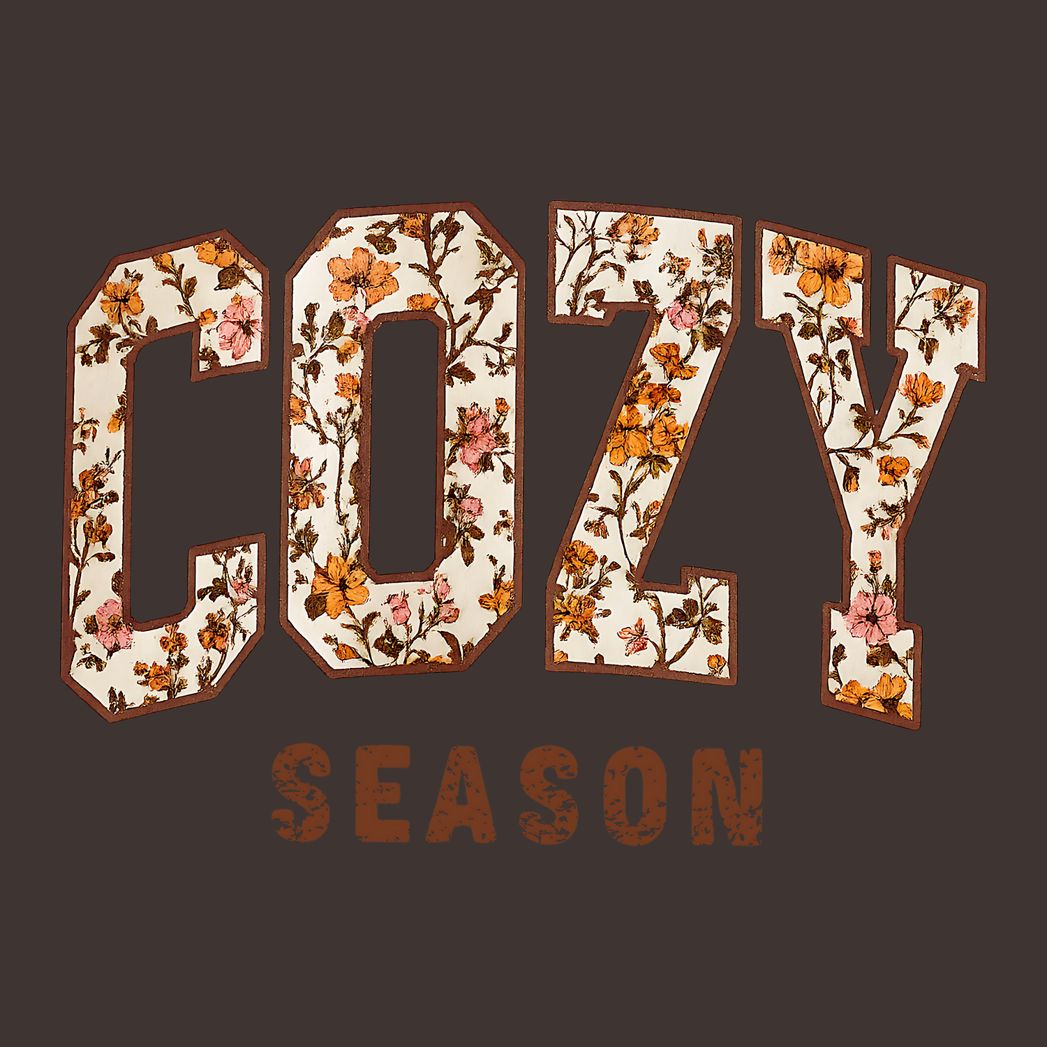 Cozy Season (Front Print) (Adult Crewneck)