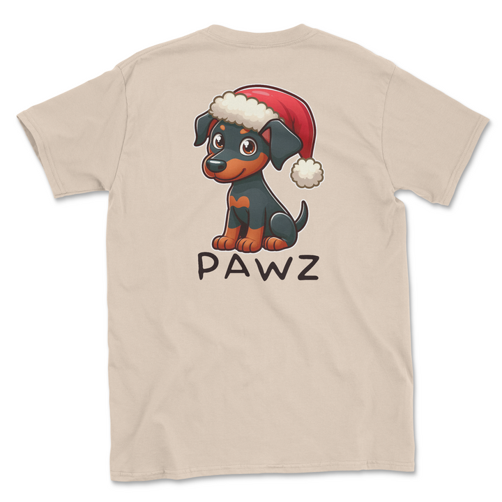 Doberman Christmas (Adult Short Sleeve T-Shirt)