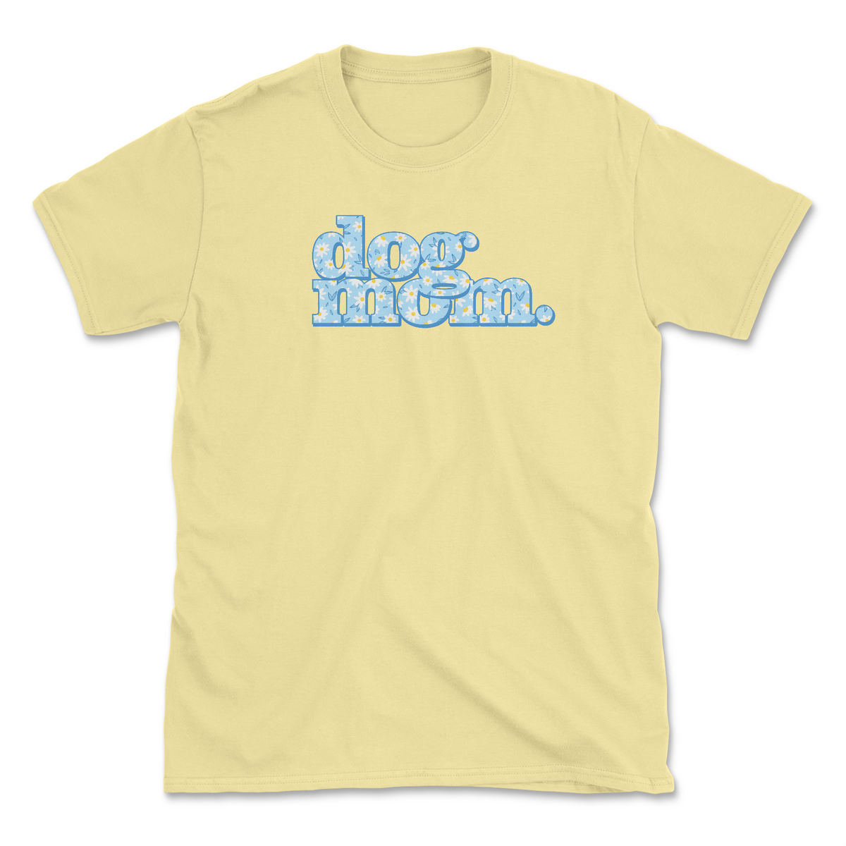 Dog Mom Daisy (Front Print) (Adult Short Sleeve T-Shirt)