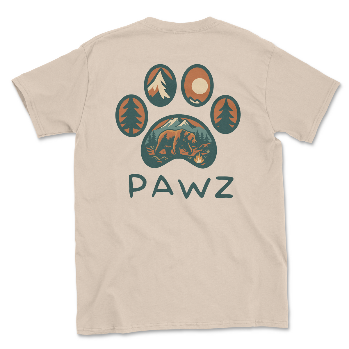 Bear Tracks (Adult Short Sleeve T-Shirt)