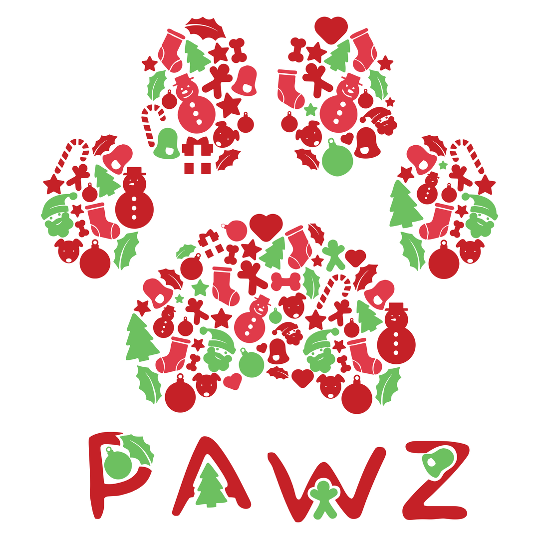 Christmas Icons Paw (Adult Hoodie)